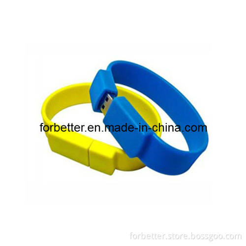 Hot! ! ! Customized Logo Business Promotion Gift 1-32GB Silicon USB Bracelet